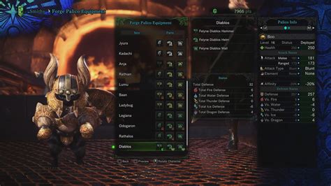 mhw diablos set|Diablos Set α Palico Armor Set .